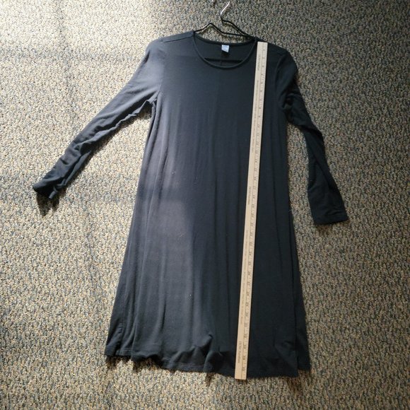 GAP Black Soft Stretch Flare Dress Size Medium - Picture 4 of 8